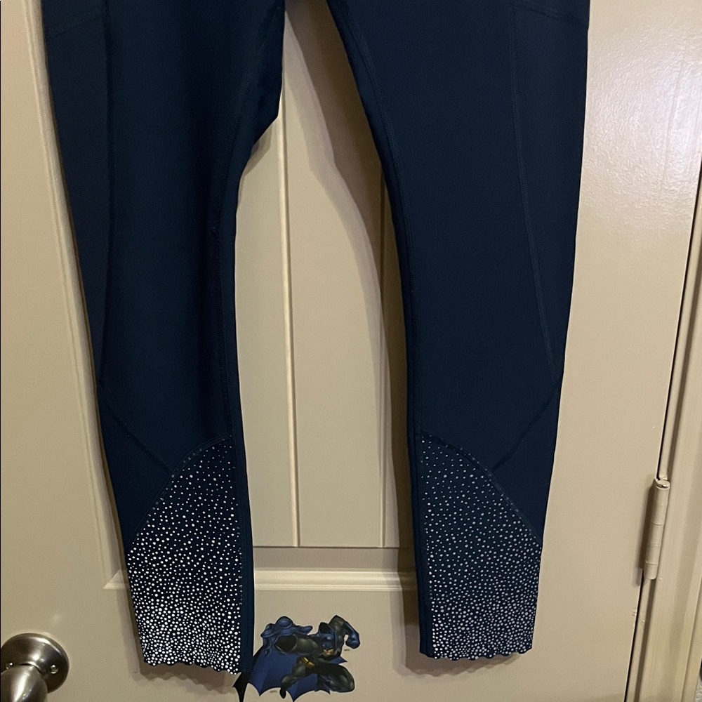 lululemon athletica Navy Blue Leggings with White Dots - Picture 5 of 5
